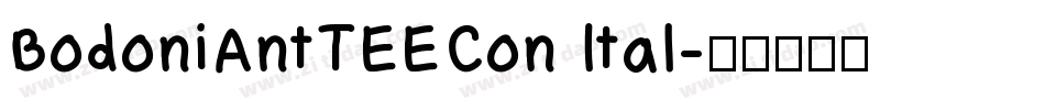 BodoniAntTEECon Ital字体转换
